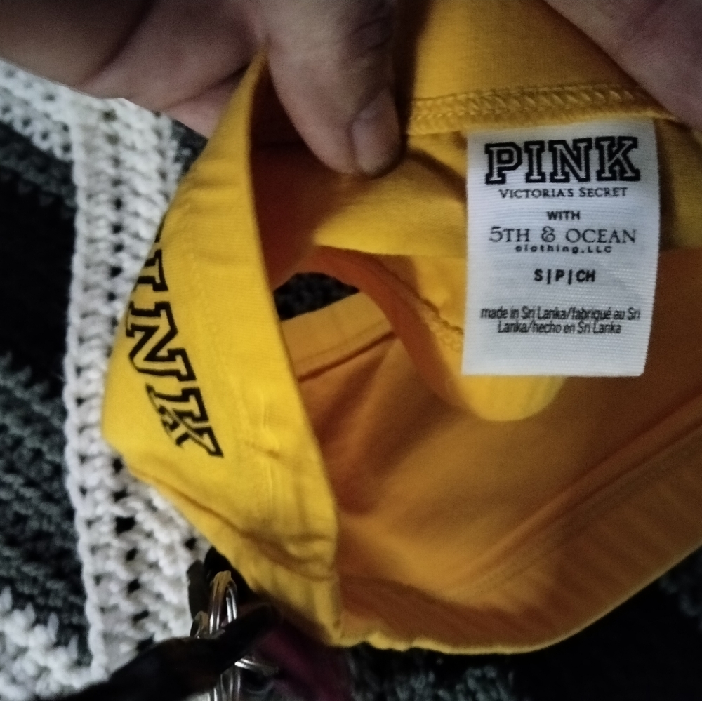 Pink U.S. Army tube top and light zip up hoodie